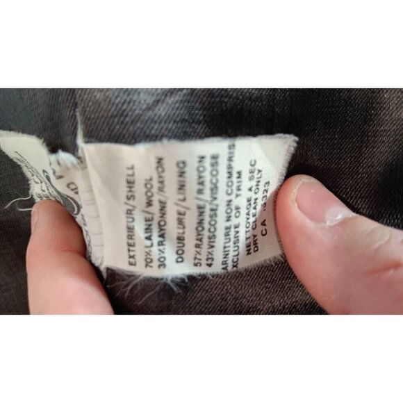 Vintage Wool Coat 5/6 Women Collection Elegante Thunder Bay Made In Romania Gray - Picture 13 of 15